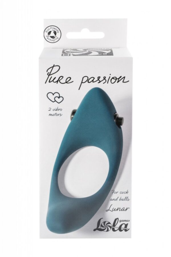 Pierścień Erection Vibroring Pure Passion Lunar Green - obrazek 5