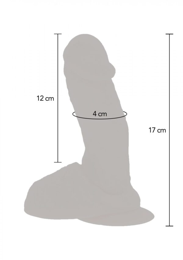 Silicone Vibrating Dildo Light skin tone - obrazek 5