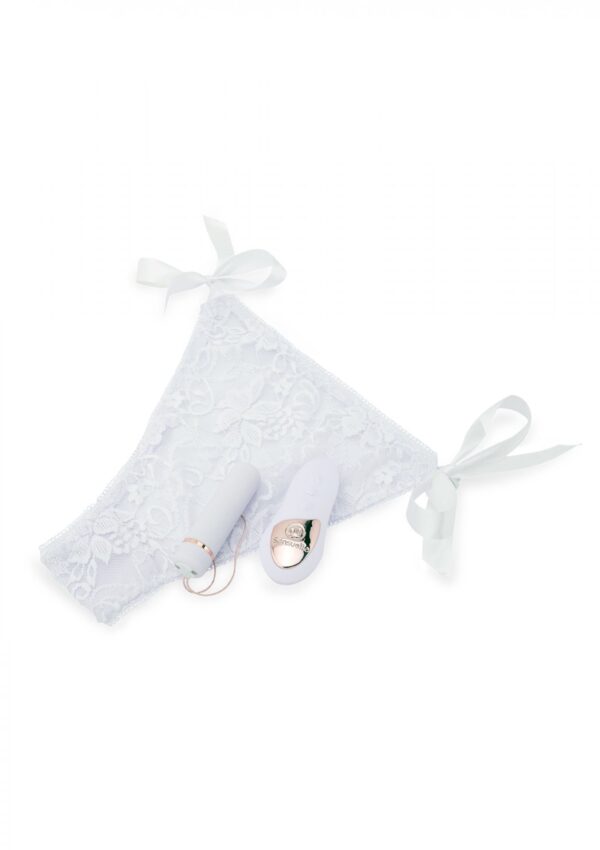 Remote Control Pleasure Panty White - obrazek 5