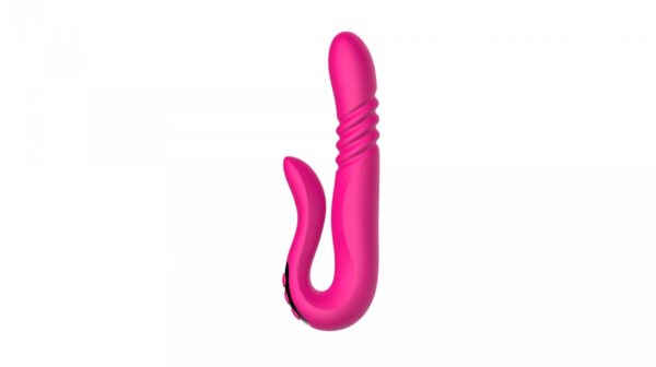 Deluxe Twirling Vibrating Thruster RED - obrazek 5