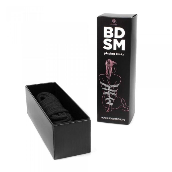 Wiązania Black Bondage Rope BDSM - obrazek 5