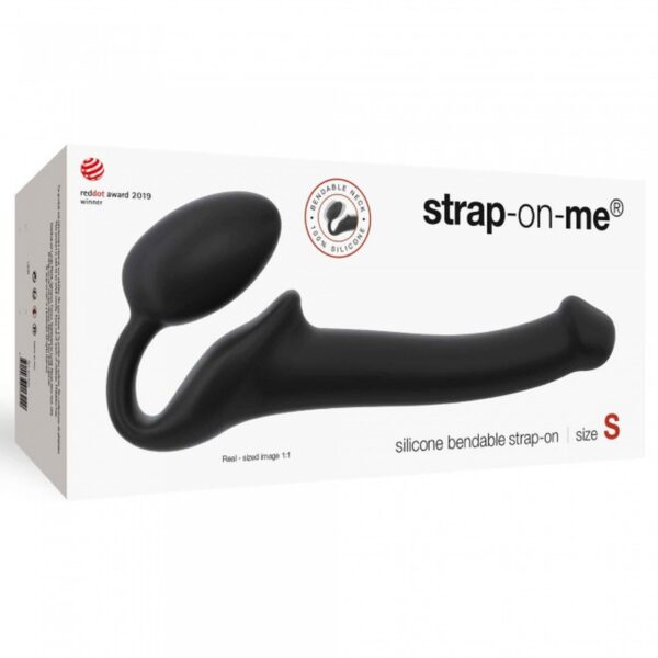SEMI REALISTIC BENDABLE STRAP ON BLACK   S - obrazek 5