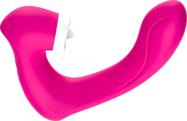 Stymulator silicone 2*9 vibration function Rose Red - obrazek 5