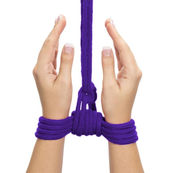 10 meters Fetish Bondage Rope Purple - obrazek 5