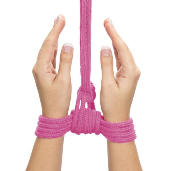 10 meters Fetish Bondage Rope Pink - obrazek 5