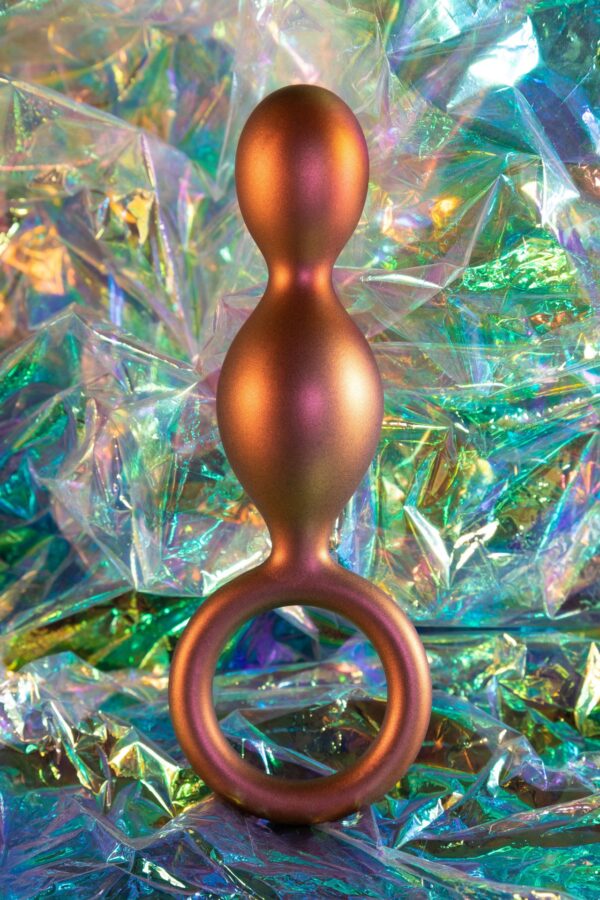 ANAL ADVENTURES MATRIX DUO LOOP PLUG COPPER - obrazek 5