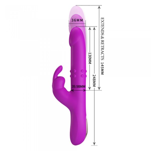 PRETTY LOVE   Reese, 12 vibration functions 4 rotation functions 4 thrusting settings - obrazek 5