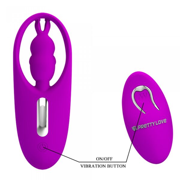 PRETTY LOVE   Wild Rabbit, 12 vibration functions Wireless remote control - obrazek 5