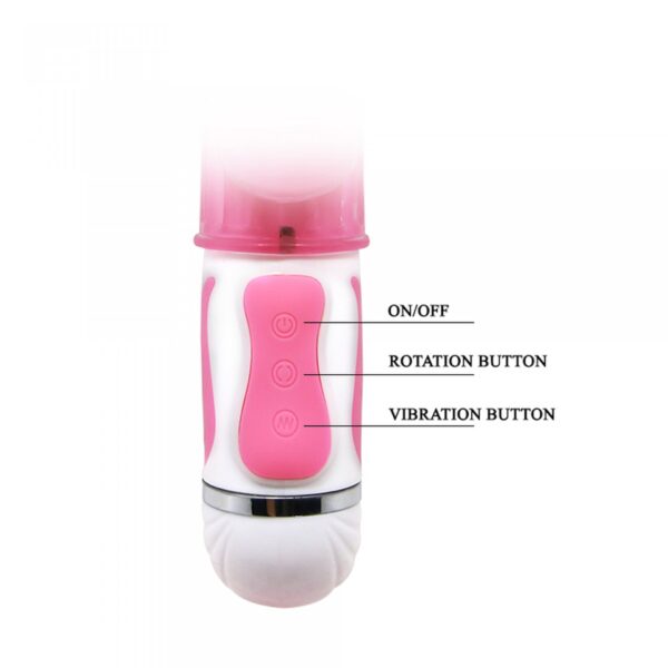 BAILE  Fasination Vibrator Pink,12 vibration functions 4 rotation functions - obrazek 5