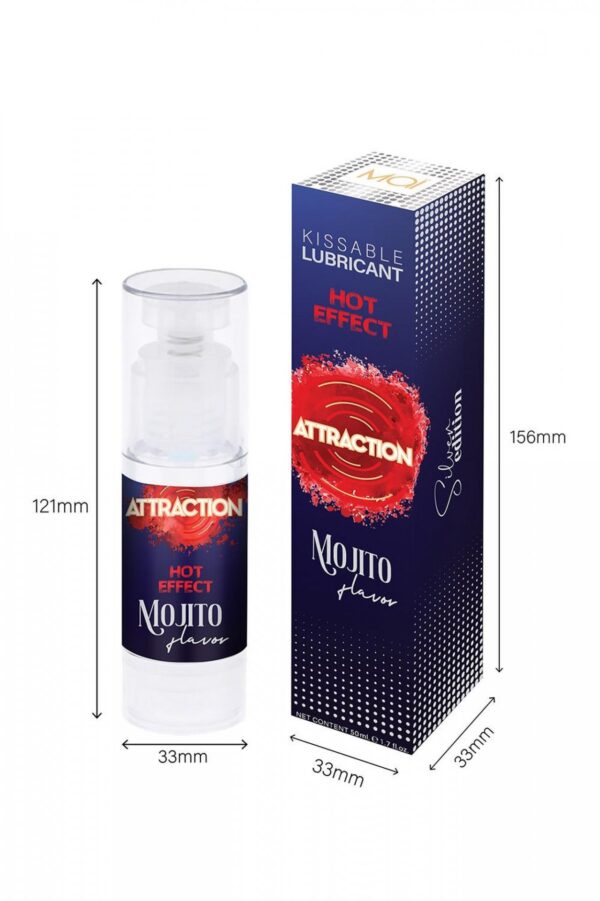 LUBRICANT ATTRACTION HEAT MOJITO 50 ML - obrazek 5