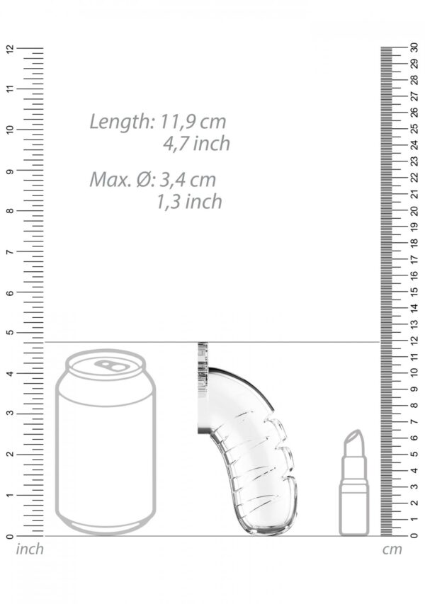 Model 16   Chastity   4.5   Cock Cage   Transparent - obrazek 5