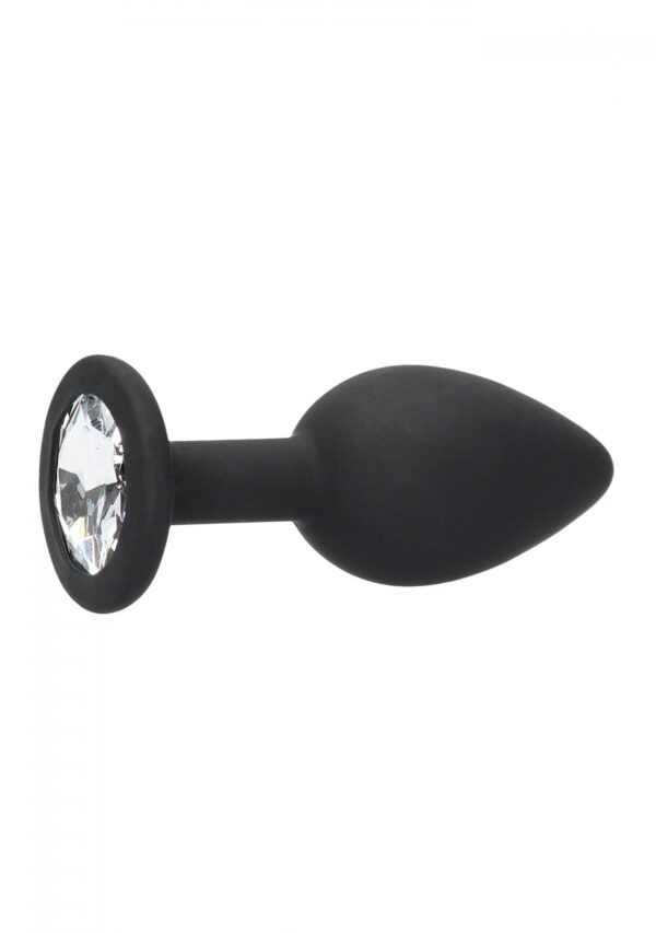 Silicone Butt Plug with Removable Jewel - obrazek 5