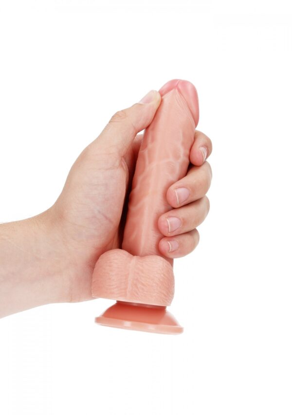 Curved Realistic Dildo  Balls  Suction Cup   6/ 15,5 cm - obrazek 5