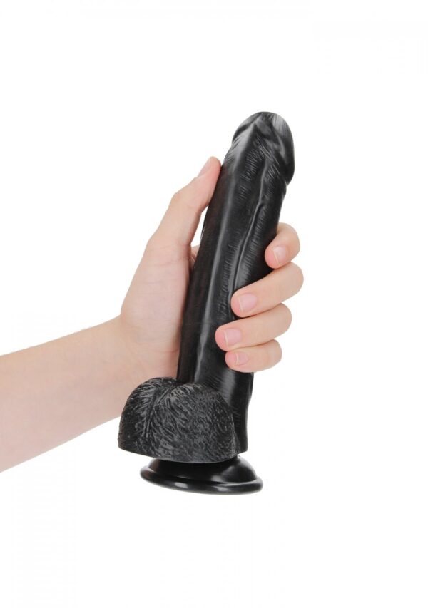Curved Realistic Dildo  Balls  Suction Cup   8/ 20,5 cm - obrazek 5