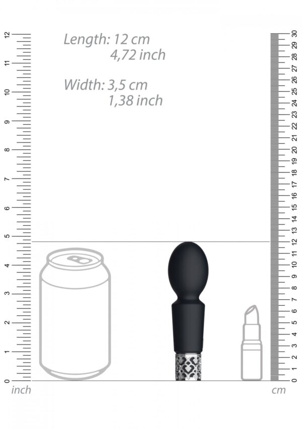 Brilliant   Rechargeable Silicone Bullet   Black - obrazek 5
