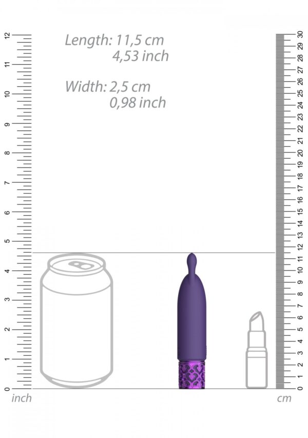 Twinkle   Rechargeable Silicone Bullet   Purple - obrazek 5