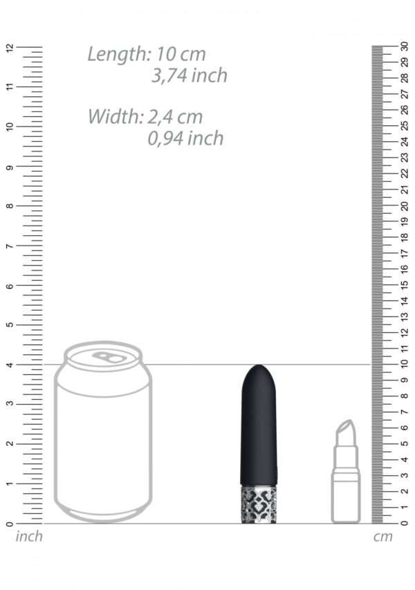 Imperial   Rechargeable Silicone Bullet   Black - obrazek 5
