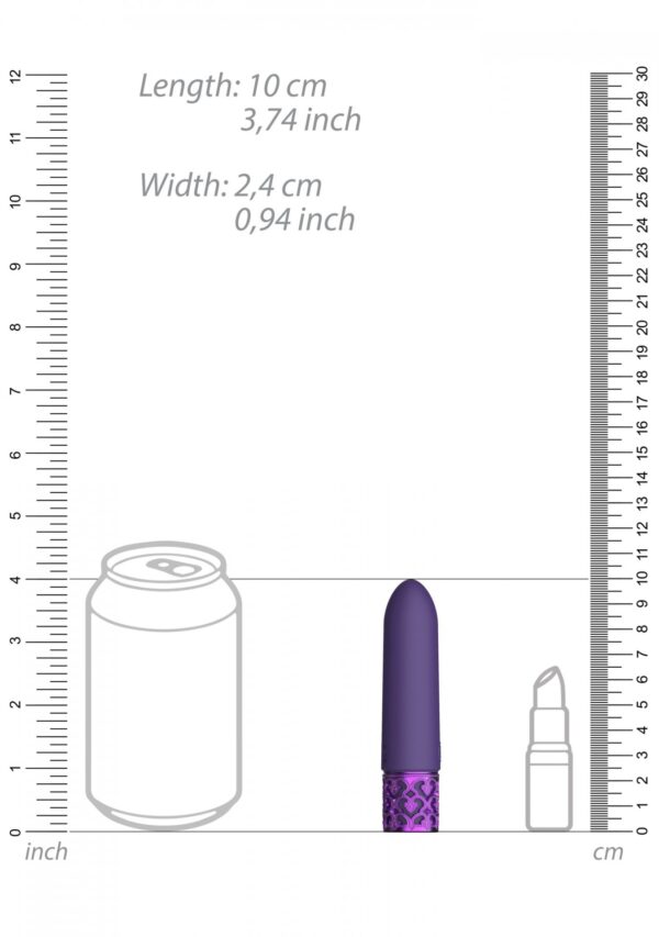 Imperial   Rechargeable Silicone Bullet   Purple - obrazek 5