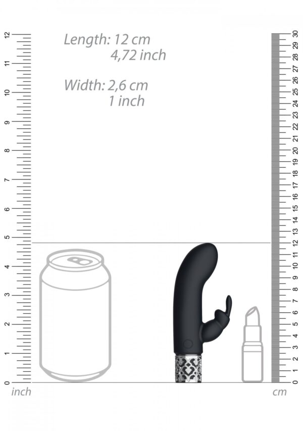 Dazzling   Rechargeable Silicone Bullet   Black - obrazek 5