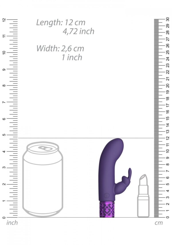 Dazzling   Rechargeable Silicone Bullet   Purple - obrazek 5