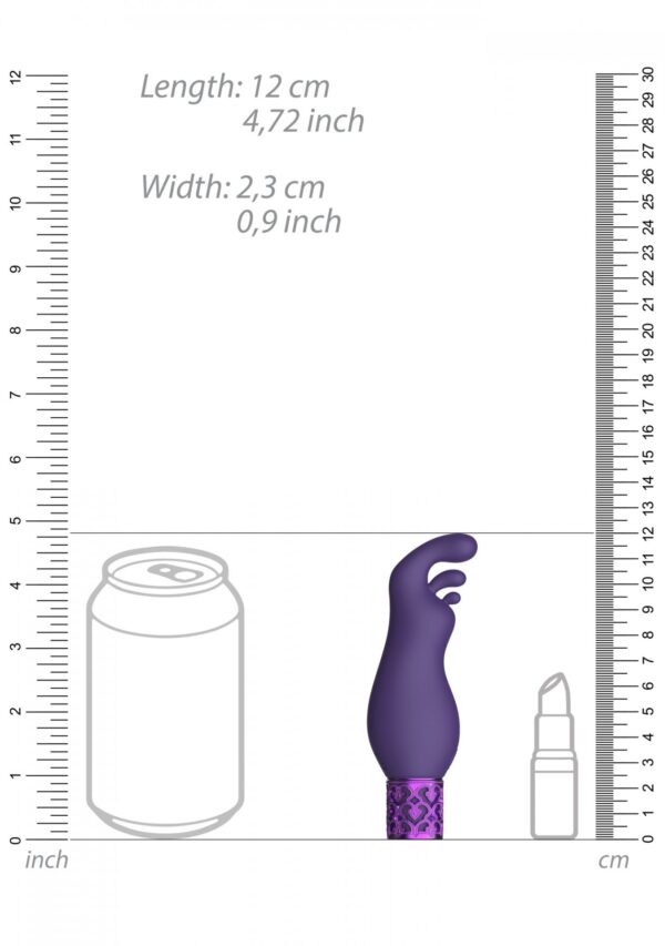 Exquisite   Rechargeable Silicone Bullet   Purple - obrazek 5