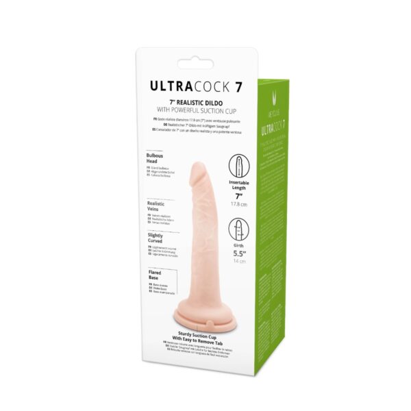 Me You Us Silicone Ultra Cock Flesh 7in - obrazek 5
