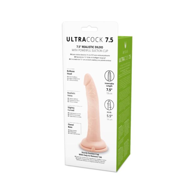 Me You Us Silicone Ultra Cock Flesh 7.5in - obrazek 5