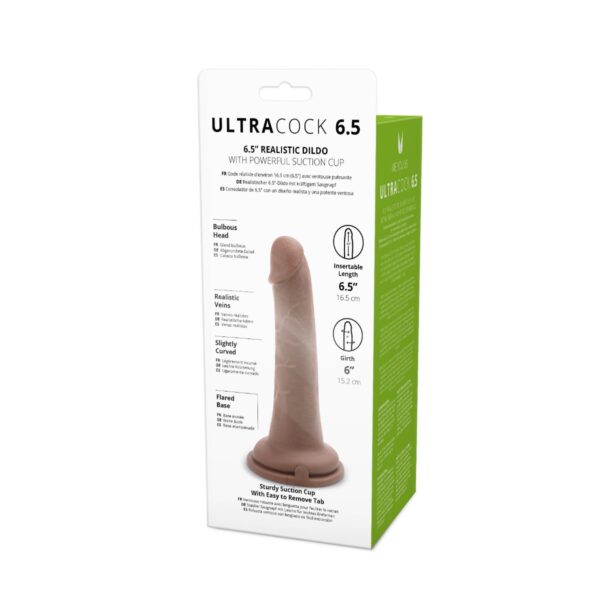 Me You Us Silicone Ultra Cock Caramel 6.5in - obrazek 5