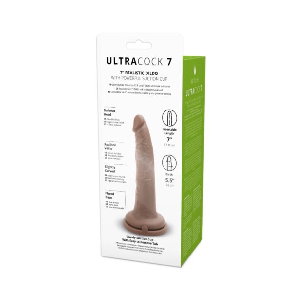 Me You Us Silicone Ultra Cock Caramel 7in - obrazek 5