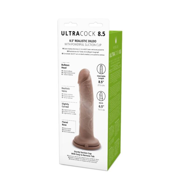 Me You Us Silicone Ultra Cock Caramel 8.5 - obrazek 5