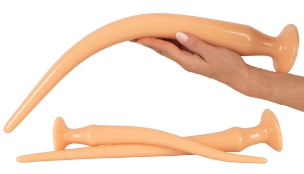 Super Long Butt Plug Set flesh - obrazek 5