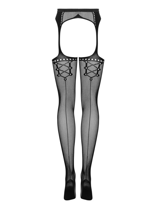 Bielizna Garter stockings S314 czarny  S/M/L - obrazek 5
