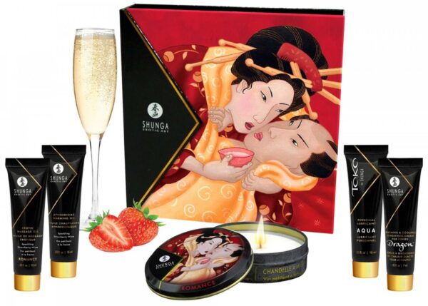Geishas Secret Kit Strawberry Sparkling Wine - obrazek 5
