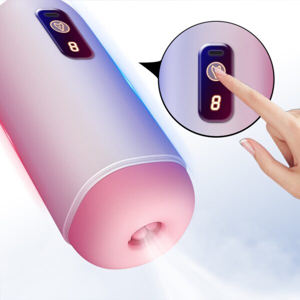 Masturbator  USB Rechargeable, 8 vibration functions - obrazek 5