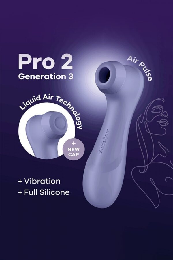 Pro 2 Generation 3with Liquid Air Technology, Vibration and Bluetooth/App lilac - obrazek 5