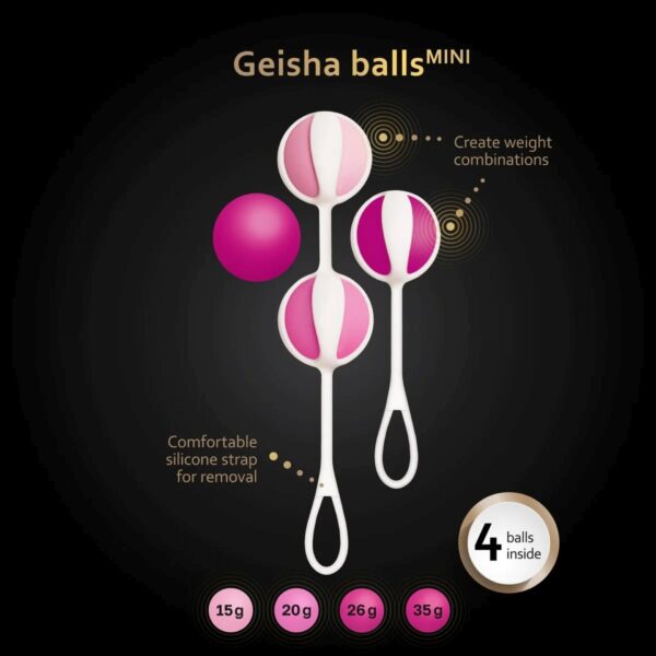 Geisha Balls MINI   Raspberry - obrazek 5