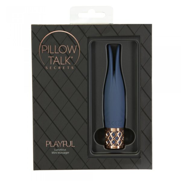Pillow Talk   Secrets PlayfulClitoral Vibrator Blue - obrazek 5