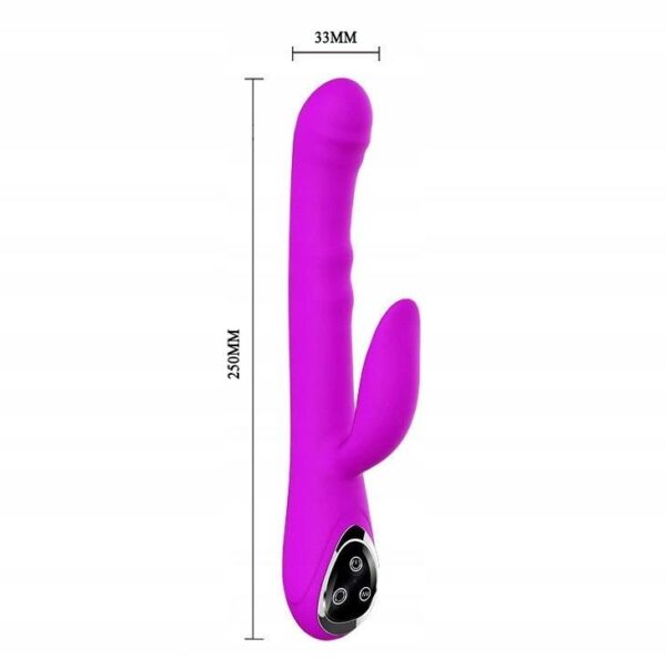 PRETTY LOVE  INTIMATE ,Silikonowy Wibrator z Ruchem Rotacyjnym - obrazek 5