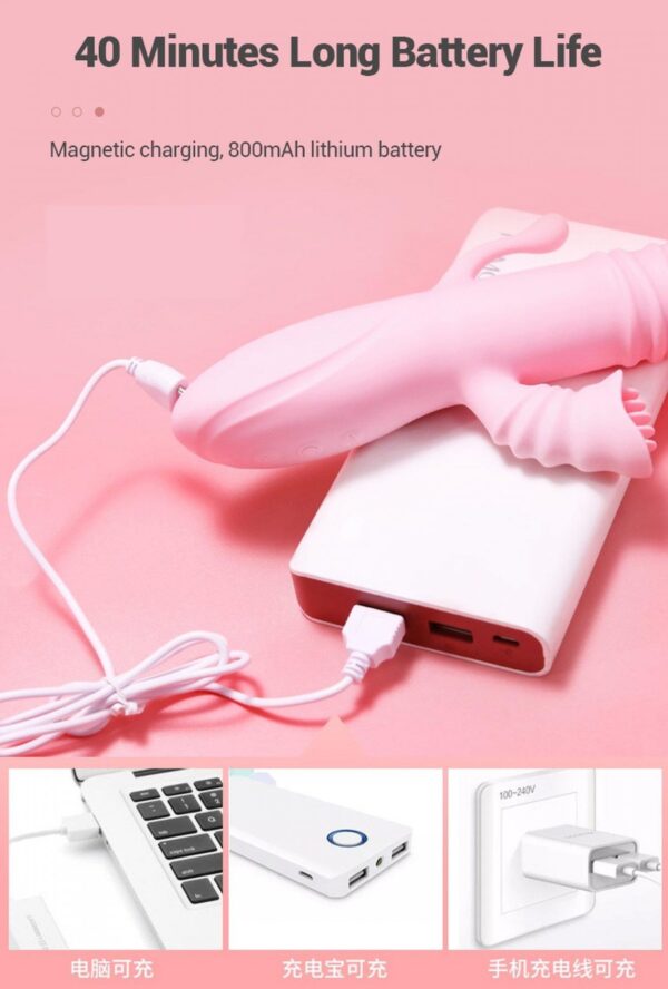 Wibrator Ada USB  Pink - obrazek 5