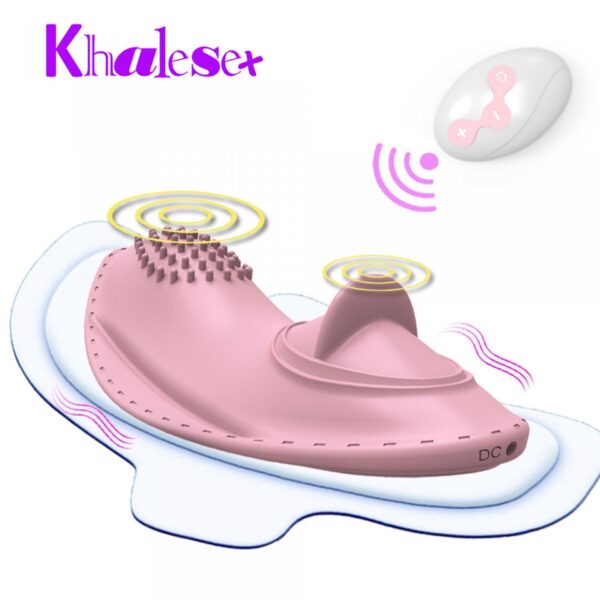 Wibrator Strap on Vibrator 01  Pink - obrazek 5