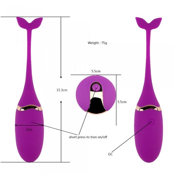 Vibratong egg (purple) USB - obrazek 5