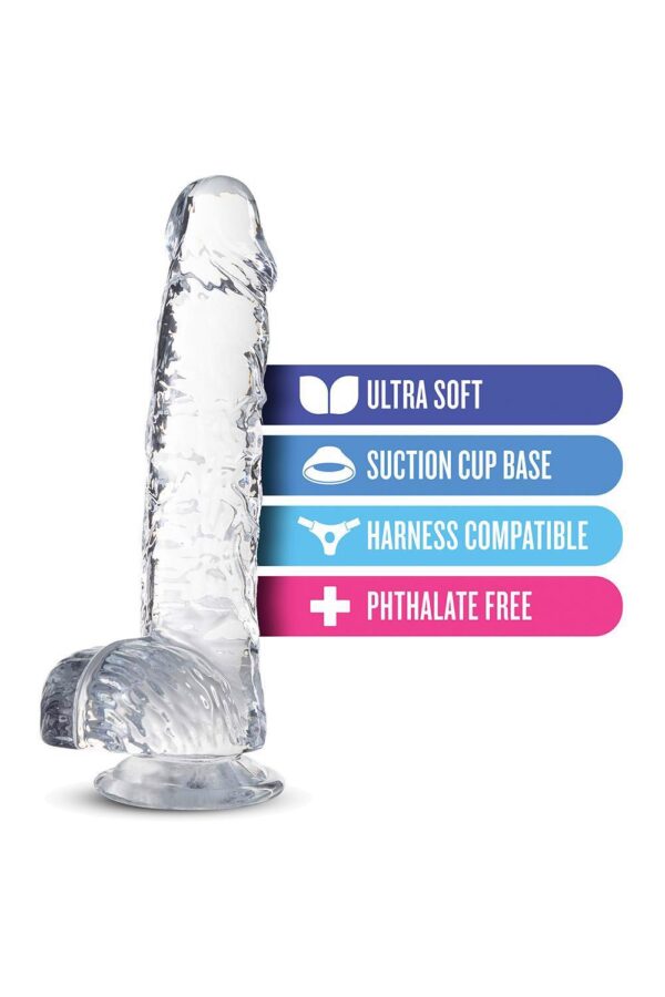 NATURALLY YOURS  6 CRYSTALLINE DILDO  DIAMOND - obrazek 5