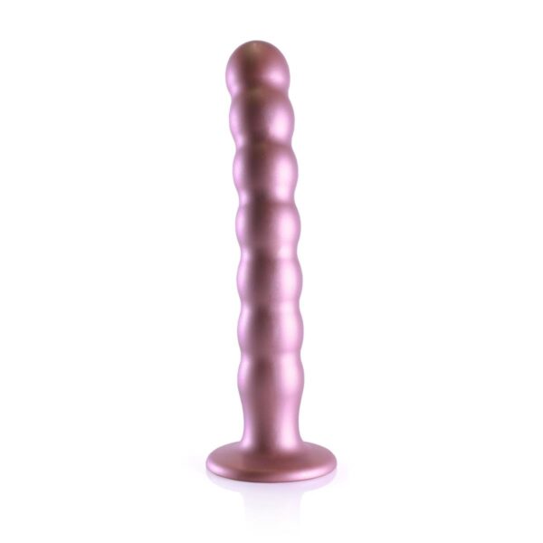 Beaded G Spot Dildo   8 / 20,5 cm   Rose Gold - obrazek 5