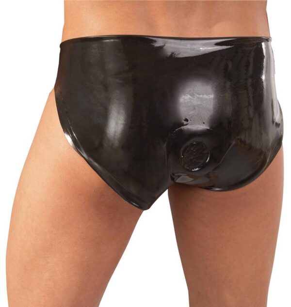 Latex Mens Briefs black M/L - obrazek 5