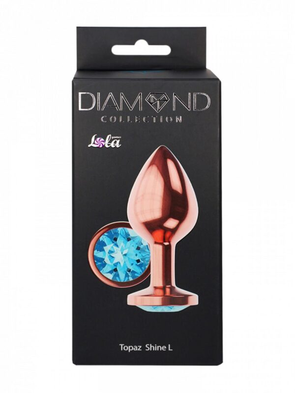 Plug Butt Plug Diamond Topaz Shine L Rose Gold - obrazek 5