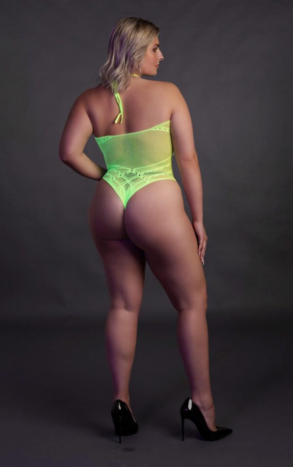 Body with Halter Neck   Neon Green   XL/XXXXL - obrazek 5