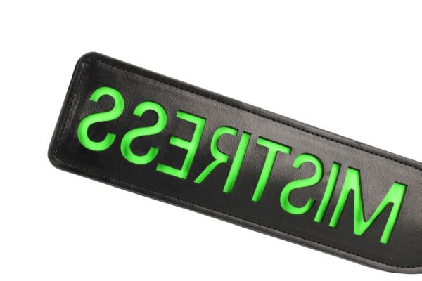 Mistress Paddle   Glow in the Dark   Black/Neon Green - obrazek 5