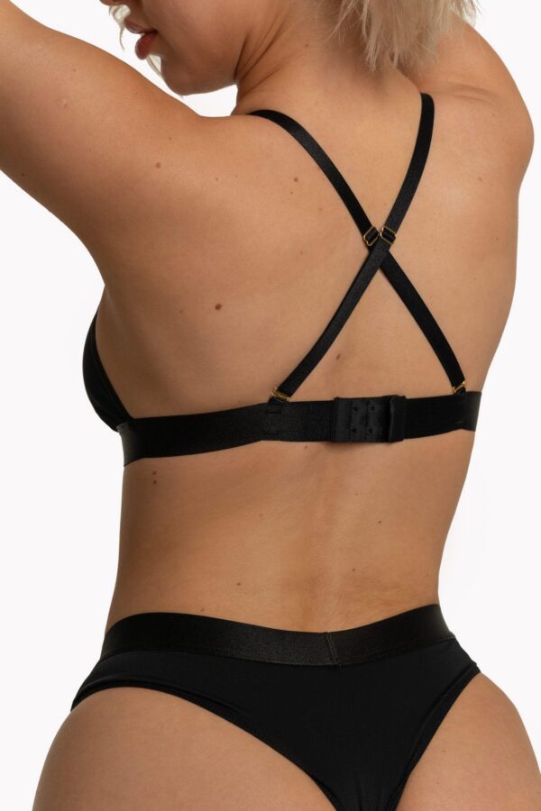 SEILA set black (bra+string) L/XL - obrazek 5