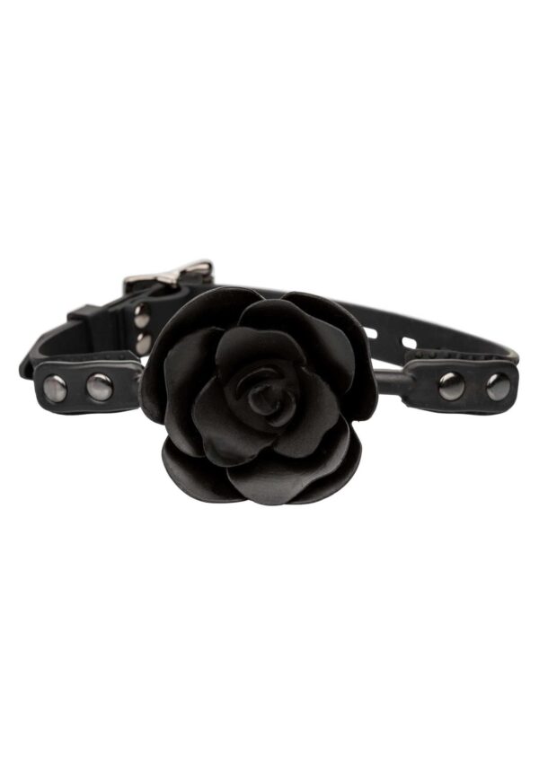 Removable Rose Gag Black - obrazek 5