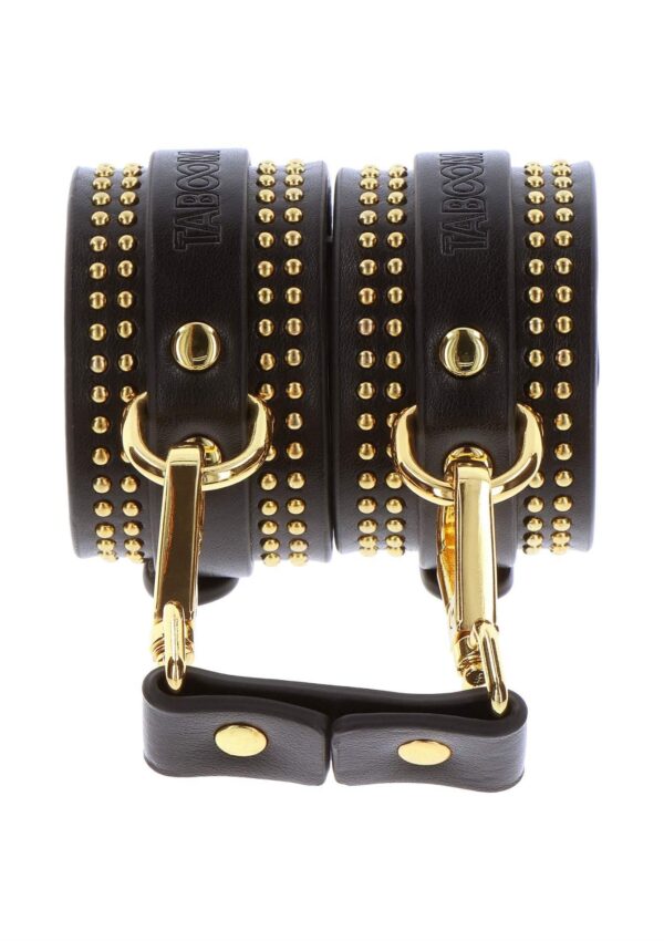 Studded Ankle Cuffs Set Black - obrazek 5